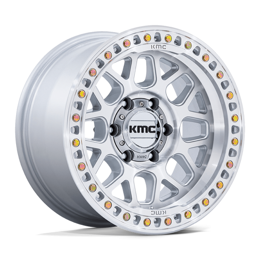 KMC GRS KM549 Gloss Silver Machine Face