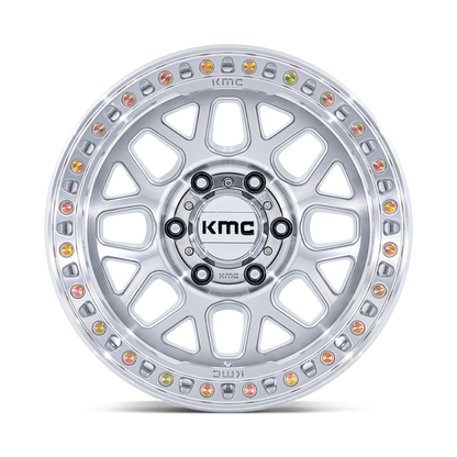 KMC GRS KM549 Gloss Silver Machine Face